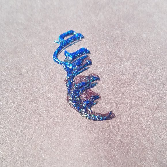 Tulip Fabric Glitter Paint 4 oz 5 Pack of Two Silver, Crystal, Gold & Blueberry - Picture 15 of 16